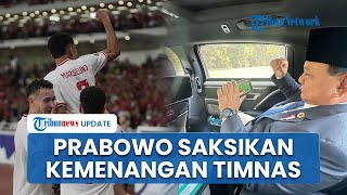 Momen Prabowo Menonton Laga Timnas Indonesia vs Arab Saudi di Brasil Erick Thohir Terima Kasih Pak [upl. by Sakul]