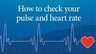 How to check your pulse and heart rate [upl. by Giovanna]