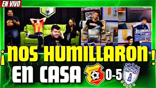 MEJORES REACCIONES DE TICOS A LA GOLEADA del PACHUCA 50 HEREDIANO en VIVO🔴 [upl. by Elleinnod547]