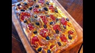 Focaccia barese al pomodoro [upl. by Kimbell]