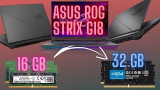 16 Gb Ramden 32 Gb Rame Geçtik   Asus Rog Strix G18 Ram Yükseltme [upl. by Akiehs]