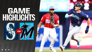 Mariners vs Marlins Game Highlights 62224  MLB Highlights [upl. by Auguste]