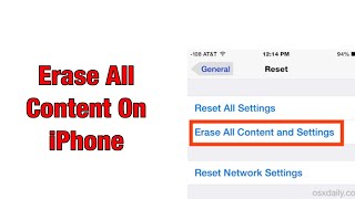 Erase All Content And Settings iPhone X [upl. by Wyatan605]