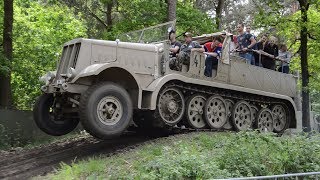 SdKfz 9 Famo going offroad through the wood [upl. by Dee Dee]