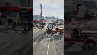 Realistic Highway Car Crashes 125 [upl. by Oznofla300]