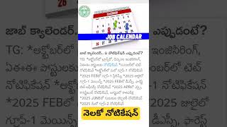 Telangana Job Calendar Released [upl. by Nedmac]