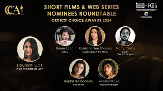 Critics Choice Awards 2024  Short Films amp Web Series Nominees Roundtable  Konkona  Barun Sobti [upl. by Karlyn544]