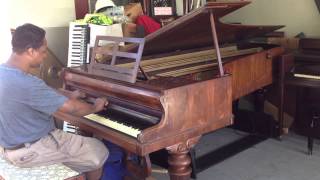 Kris Nicholson Demos his 1853 John Broadwood amp Sons 8ft 5 Concert Grand Piano [upl. by Free]