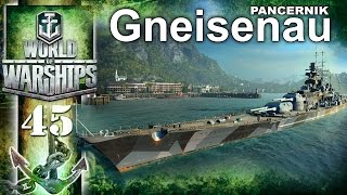 Niemiecki pancernik Gneisenau  BITWA  World of Warships [upl. by Arten]