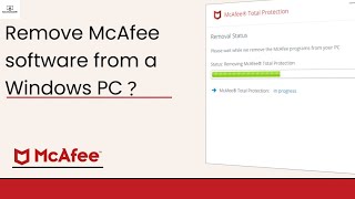 How To Competely Remove McAfee  Uninstall McAfee Step By Step Simple Tutorial [upl. by Ecilahc]