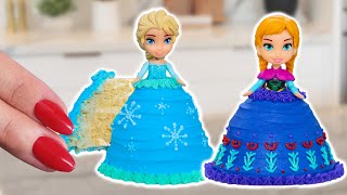 How To Make TINY Disney Sister Princess CAKES  Nerdy Nummies  Fun TINY FOOD [upl. by Yesnyl4]