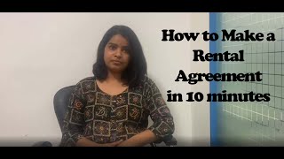 How to make a Rental Agreement on Stamp Paper with eDrafterin in 10 minutes [upl. by Danella]