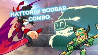 combo con hattori y bodbar en brawlhalla [upl. by Rekrap]