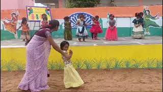 Guvagorikatho song dance performance nursery students Sri Satya Sai high school Yenugu944 [upl. by Sekofski]