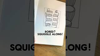 Squiggle wiggle annatangles shorts lineart mindfulart 3dpattern easydrawing doodle turorial [upl. by Melvina]