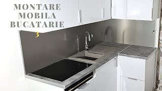 Cum se montează o mobilă de bucatarie simplu si rapid🛠🔨⛏ Parte 3 Mobila Leroy Merlin [upl. by Heda]