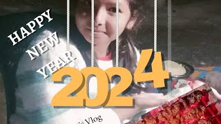 Happy New Year 2024 🎆🎇🧨 Celebration With বারবিকিউ familyvlog [upl. by Munmro]