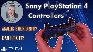 2 x Sony PS4 Controllers in need of STICK DRIFT repair  CAN I FIX IT [upl. by Gowrie]