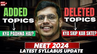 NEET 2024 Latest Syllabus Update  Do Or Die Topics For NEET 2024  NEET Latest News [upl. by Neram]