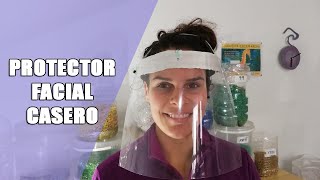 CÓMO HACER PROTECTOR FACIAL CASERO CON PLÁSTICO RECICLADO [upl. by Akilam375]