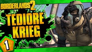 Borderlands 2  Tediore Allegiance Krieg Challenge Run  Day 1 [upl. by Otreblon]