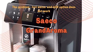 Saeco GranAroma  the hot water and milk option does not work A partial disassembly [upl. by Neelya]