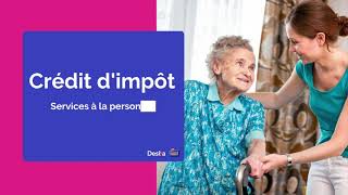 Aide à domicile  tout savoir sur le crédit dimpôt [upl. by Itnaihc]