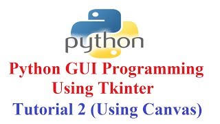 Python GUI Programming using Tkinter 2 Display images and Shapes in canvas [upl. by Akinajnat]