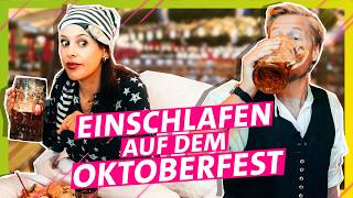 Laute Band und grölende Besucher Schlaf auf dem Oktoberfest ein  Das schaffst du nie [upl. by Acinelav487]