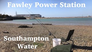 Fawley Power Station Southampton Water Sea Fishing Adventures From The Waters Edge uk [upl. by Tansy]