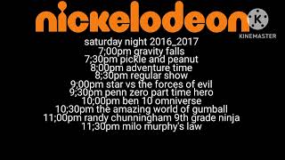 nickelodeon saturday night schedule [upl. by Berry243]