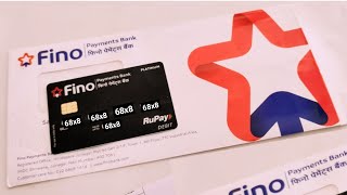 Account Opening KIT  FINO PAYMENT BANK  Platinum Debit card [upl. by Oreste931]