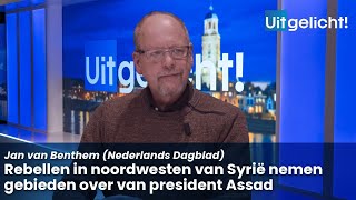 Uitgelicht 2 december 2024  Jan van Benthem over oplaaiend geweld door rebellen in Syrië [upl. by Neetsirhc]