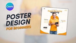 Canva Poster Design I How To Create Digital Marketing Agency Post Design in Canva l Canva Tutorial [upl. by Arinaid]