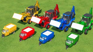 Colors Of Loader  CAT Backhoe Loaders In Fs22  Farming simulator 22 Gameplay [upl. by Airom20]