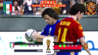 Italia 2006 Vs Spagna 2010 • Final FIFA World CUP • PES 2021 [upl. by Wilmar]