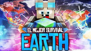 El MEJOR SURVIVAL de Minecraft de la TIERRA a ESCALA REAL 18  121 😱Server No premium ✨ [upl. by Giselle211]