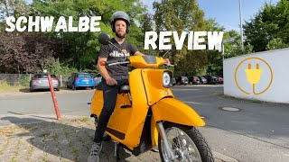 ESchwalbe Review DDRKultmoped als Elektroroller im Test  Govecs [upl. by Stoller613]