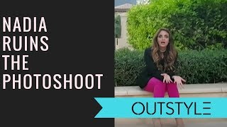 Vlogs  OMG  Nadia Khan Spoils the Photoshoot  Outstylecom [upl. by Gosney]