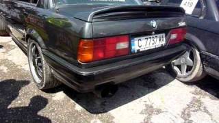 BMW 316i E30 with 44i V8 revving LOUD engine sound [upl. by Fen674]