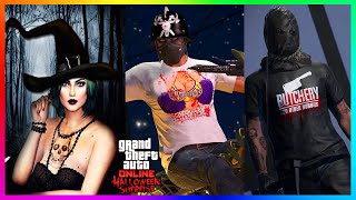 UNLOCK Rare Halloween Outfits NEW Horror Masks FREE Clothing GTA 5 DLC 2024 GTA Online Update [upl. by Nnaeilsel]