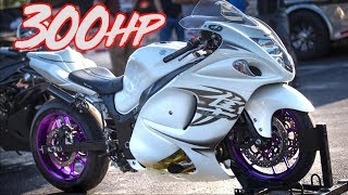 300HP Suzuki Hayabusa Battle  Turbo vs Nitrous [upl. by Oel]