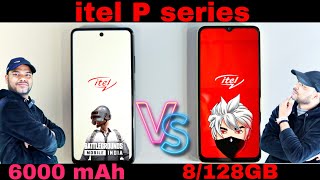 itel P55T Vs itel P40 Unboxing and Comparison 6000 mAh Battery 8128GB Full Details [upl. by Cyma]