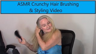 ASMR Hair Brushing amp Styling Video [upl. by Bathsheeb432]