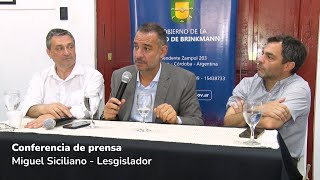 El legislador Miguel Siciliano visitó Brinkmann [upl. by Aubin925]