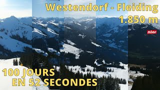 SkiWelt  Westendorf ⏩ Timelapse 100 jours [upl. by Phia]