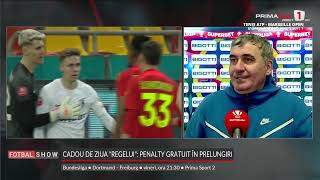 INTERVIU Hagi furios după meci „Dacă ăla e offside Nu voia să dea nici penalty E incredibil” [upl. by Nylarac]