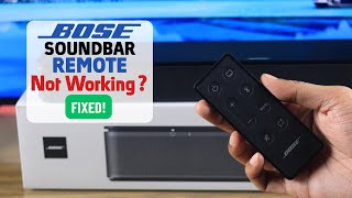 Bose TV Speaker Remote Not Working  Fixed Bose Soundbar [upl. by Shanie442]