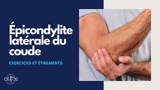 Epicondylite latérale du coude tennis elbow  Exercices et étirements EBP [upl. by Nylyrehc667]