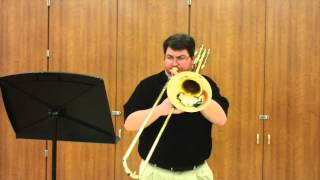 OMEA AllState Etude  Bass Trombone GrigorievOstrander 1 C Major [upl. by Erlandson]